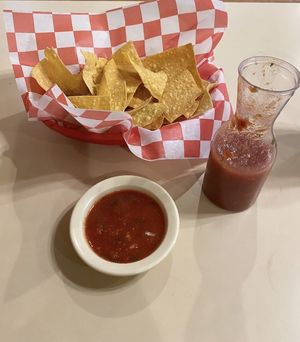 Chips and salsa  at Jalisco Mexican Restaurant in Salina