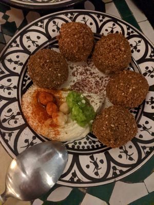 Falafel mezze - delicious! at Gaza Grill Kødbyen in Copenhagen