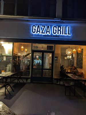 Gaza Grill from outside. at Gaza Grill Kødbyen in Copenhagen