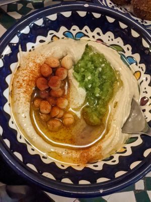 Hummus mezze - delicious! at Gaza Grill Kødbyen in Copenhagen