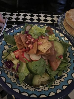 Fattoush  at Gaza Grill Kødbyen in Copenhagen
