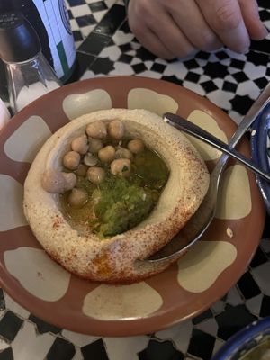 Hummus  at Gaza Grill Kødbyen in Copenhagen