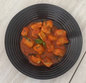 gnocchi in marinara (vegan but not labelled)  at Itameshi in Olongapo City