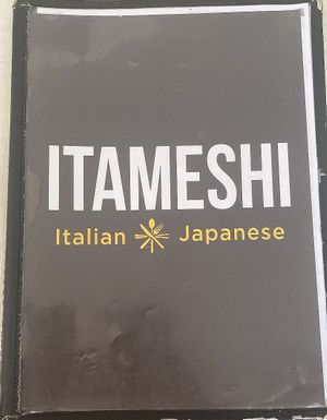 menu  at Itameshi in Olongapo City