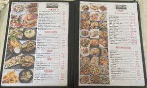 menu (gnocchi in marinara is also vegan but not labelled)  at Itameshi in Olongapo City