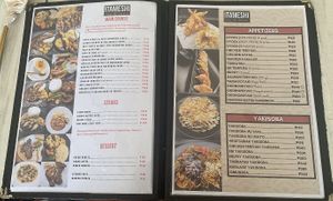 menu  at Itameshi in Olongapo City