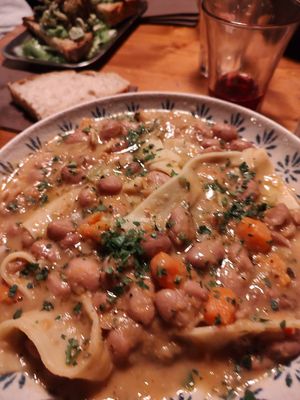 Pasta e fagioli at Osteria Grandma in Rome