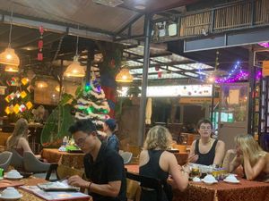 Vegan dinner at Sữa Cafe in Hoi An