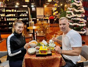 Enjoy dish at Sữa Cafe in Hoi An