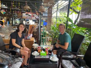 Lunch with noodles at Sữa Cafe in Hoi An