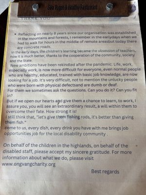 Menu  at Sữa Cafe in Hoi An