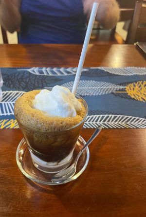 Coconut coffee at Sữa Cafe in Hoi An