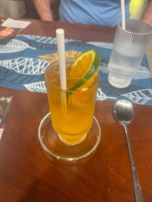 Peach tea at Sữa Cafe in Hoi An