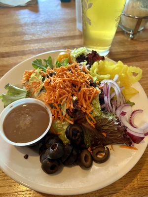 Garden salad - no croutonss  at Three Rivers Pizzeria in Farmington