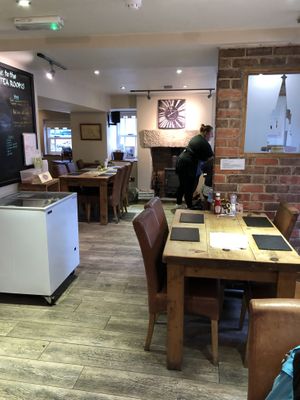 Inside the tea room   at The Fountain Tea Rooms in Bonsall