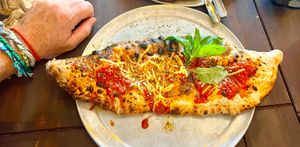 Vegan calzone  at Tegridy Foods in Redcar