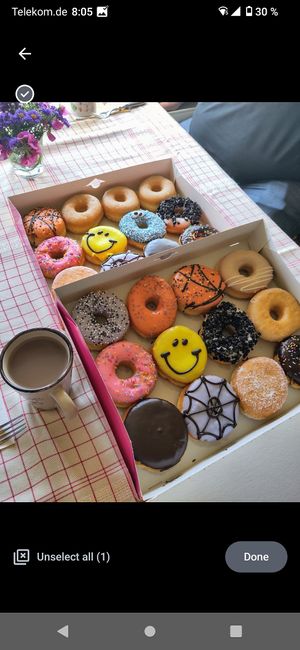 Halloween / autumn donuts all vegan! at Dunkin'  in Berlin