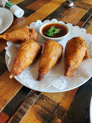 Vegan wings at District Thai Restaurant in York