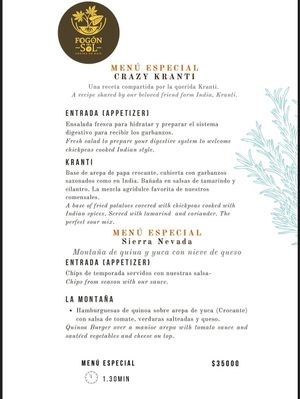  at FOGÓN DEL SOL - Cocina De Raiz in Minca