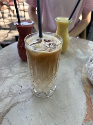 iced latte (quite big)  at Die grüne Kaffeebohne in Frankfurt