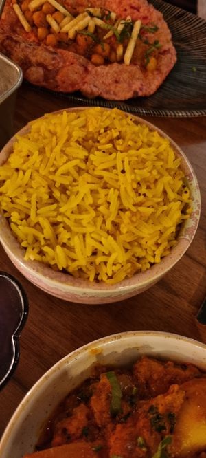 Coconut rice at Rickshaw & Co in Glasgow