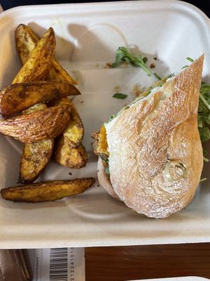 Eggplant panini   at Dark & Light Cafe in Mount Dora