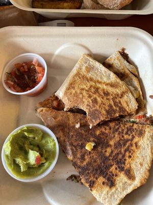 Jackfruit quesadilla   at Dark & Light Cafe in Mount Dora