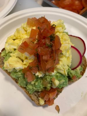 Avocado Toast at Dark & Light Cafe in Mount Dora