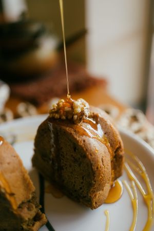 VEGAN BANANA CAKE at Dark & Light Cafe in Mount Dora