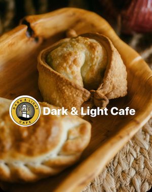 Vegan empanadas at Dark & Light Cafe in Mount Dora