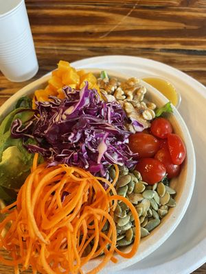 Salad - yum!  at Dark & Light Cafe in Mount Dora