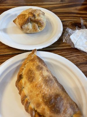 Vegan empanadas   at Dark & Light Cafe in Mount Dora
