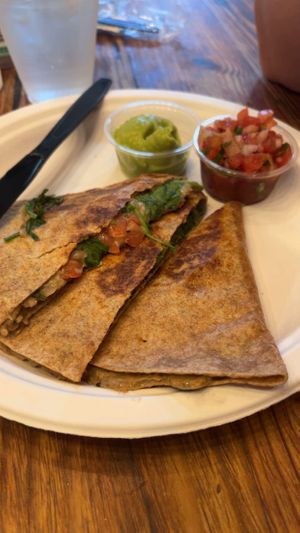 Meatless quesadilla   at Dark & Light Cafe in Mount Dora