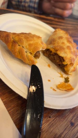 Meatless empanada  at Dark & Light Cafe in Mount Dora
