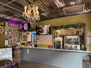 I ate my food too fast to take pictures but this is the restaurant.  You place order and they will bring you your table.    at Dark & Light Cafe in Mount Dora