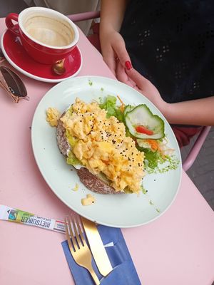 Vegetarian omelet at Secret Garden Bakery in The Hague