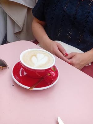 Cappucino at Secret Garden Bakery in The Hague