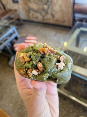 Walnuts matcha Madeleine - super moist   at My Little Mountain in Seoul