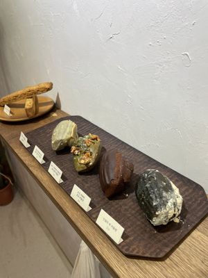 Selection of desserts  at My Little Mountain in Seoul