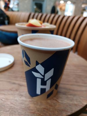 Hot chocolate with spices and espresso (winter special) at Haferkater - Hbf Karlsruhe in Karlsruhe