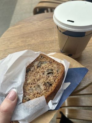 Banana bread with Walnut and Tea   at Haferkater - Hbf Karlsruhe in Karlsruhe