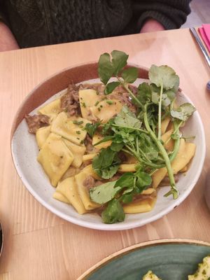 Mushroom stroganoff at Pastan Brighton in Brighton