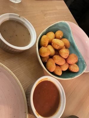 Gnocchi (sauce on side as ordered 2)  #Veganuary at Pastan Brighton in Brighton