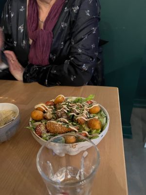 Caesar with gnocchi and chicken at Pastan Brighton in Brighton