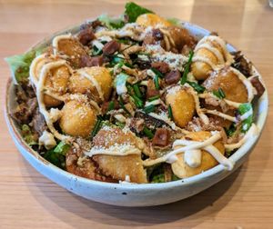 Shiitake mushroom Caesar - the best salad I ever ate at Pastan Brighton in Brighton