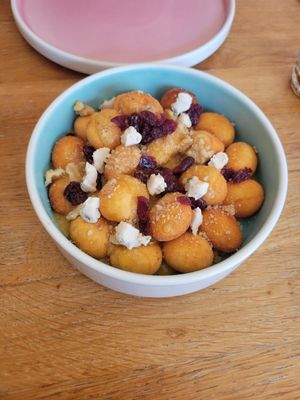Loaded gnocchi with blue cheese at Pastan Brighton in Brighton