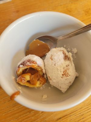 Biscoff mini doughnuts at Pastan Brighton in Brighton