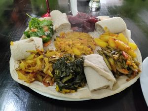 Vegan platter at Eureka in Msida