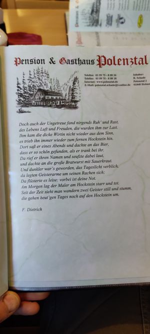  at Gasthaus & Pension Polenztal in Hohnstein