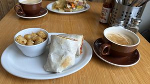 Breakfast burrito  at Dolores Park Cafe in San Francisco